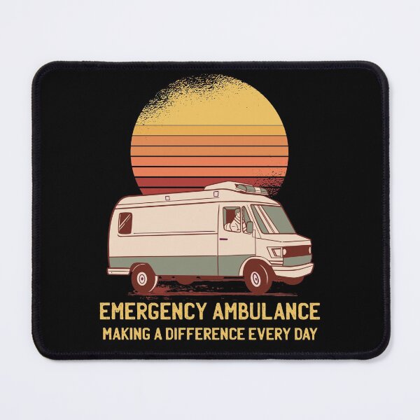 Item preview, Retro Emergency Ambulance designed and sold by TamGustam.
