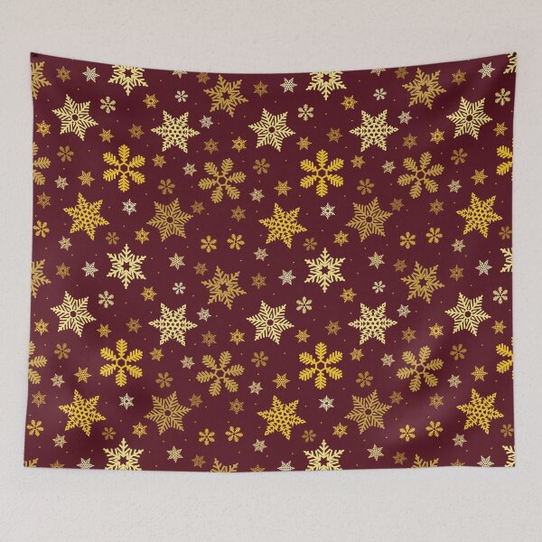 Item preview, Red snowflake's print mask designed and sold by cutecrazytshirt.