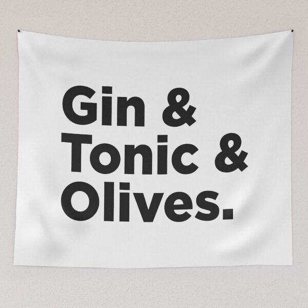 Item preview, Gin & Tonic & Olives. designed and sold by Memefy.