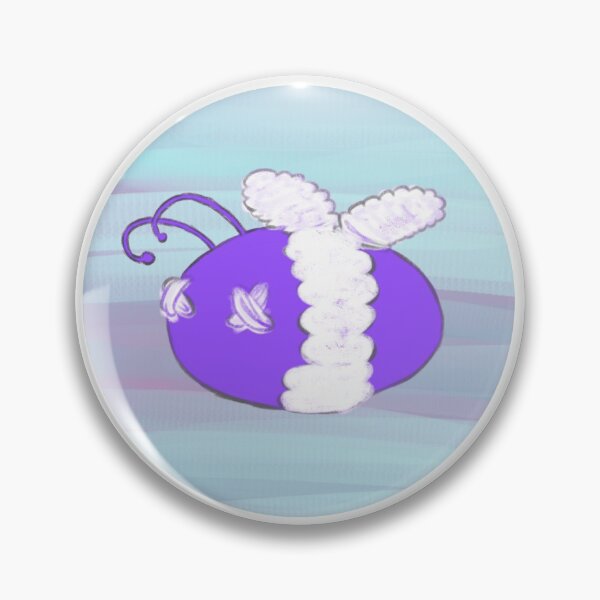 Item preview, Cartoon Crochet Bee - Purple designed and sold by Charlotte Taylor.