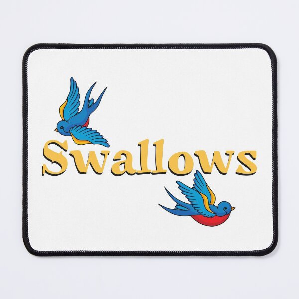 Item preview, Swallows! Beautiful Tattoo Style Swallows Shirt - Not at All Suggestive designed and sold by PixiesPlace.