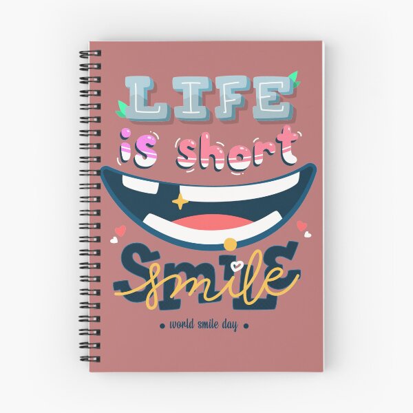 Item preview, Smile Life is short | Positivity & Happiness Gift Smiling Face designed and sold by Agmari.