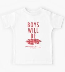 Boys Will Be Held Accountable For Their Actions Kids Tee