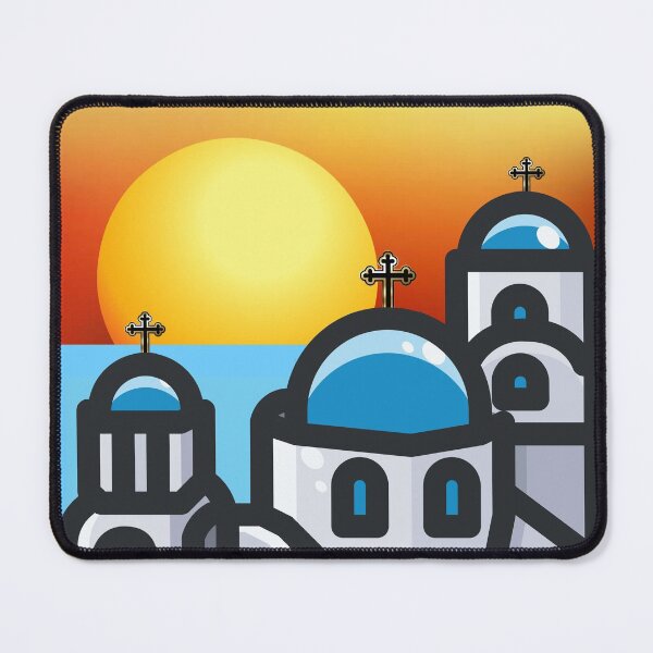 Item preview, Santorini Churches Sunset Abstract designed and sold by Yiorgos Designs.