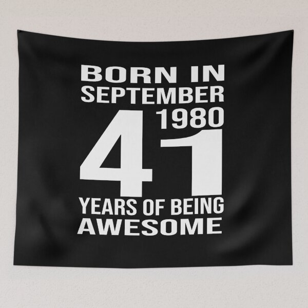 Item preview, Born in September 1980, 41 Years of Being Awesome designed and sold by wizanestore.