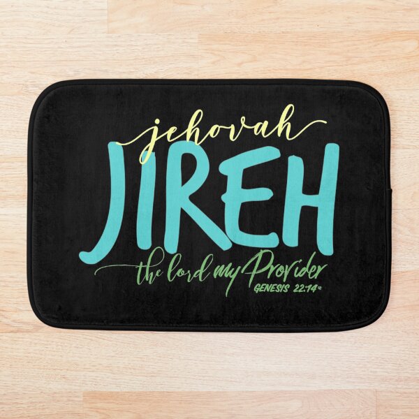 Aperçu de l'œuvre Jéhovah Jireh, mon fournisseur, conception de culte, conception des noms de Dieu chrétiens ou juifs créée et vendue par LifeCrush.
