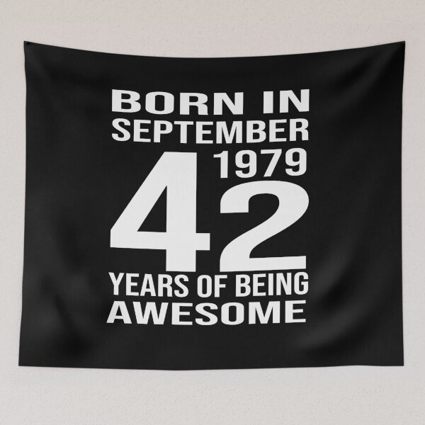 Item preview, Born in September 1979, 42 Years of Being Awesome designed and sold by wizanestore.