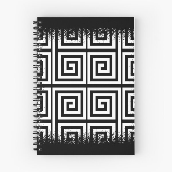 Item preview, Greek Keys Black White Faded designed and sold by Yiorgos Designs.