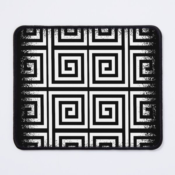 Item preview, Greek Keys Black White Faded designed and sold by Yiorgos Designs.