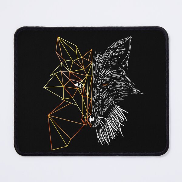 Item preview, Geometric Fox, black designed and sold by Krystal Thomas.