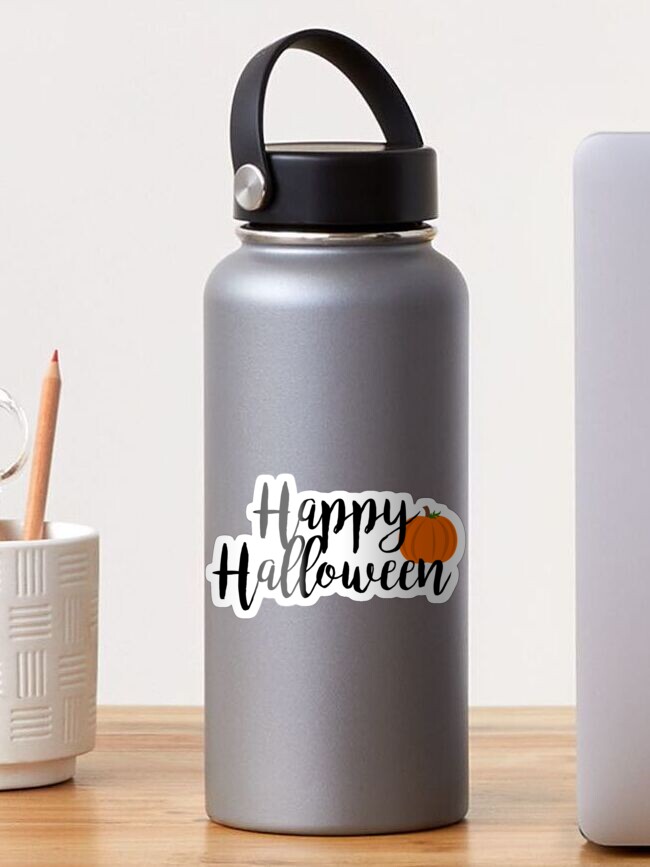 Halloween Water Bottle/Cup Stickers - Fabulously Planned