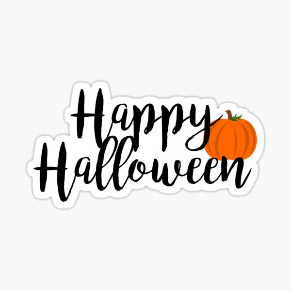 Happy Halloween Sticker For Sale By Livcolorful Redbubble