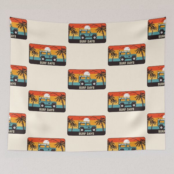 Item preview, Retro Sunset Summer Surf days designed and sold by TamGustam.