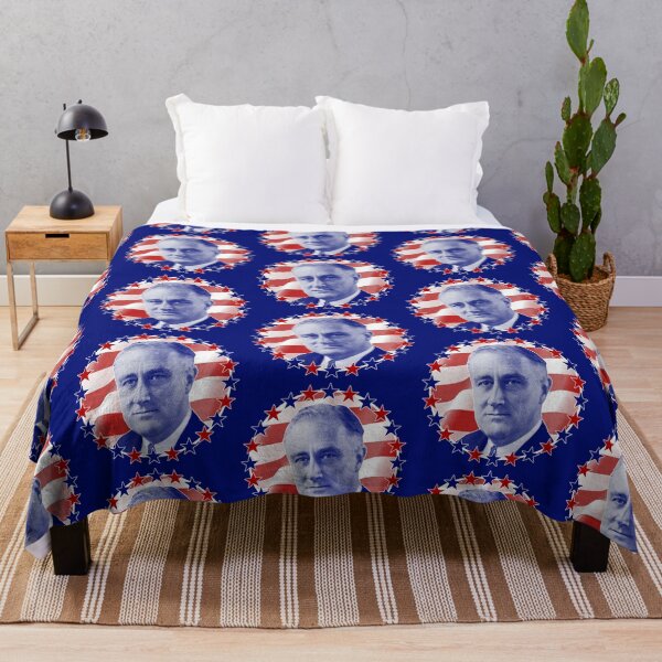 Item preview, President Franklin Delano Roosevelt Stars and Stripes designed and sold by ElectricPopSpot.