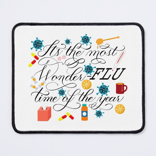 Item preview, Flu Influenza “It’s the Most Wonder-FLU Time of the Year” Design 2 designed and sold by Gsallicat.