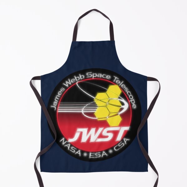 Item preview, JWST James Webb space telescope badge yellow twinkling designed and sold by SolidEarthArt.