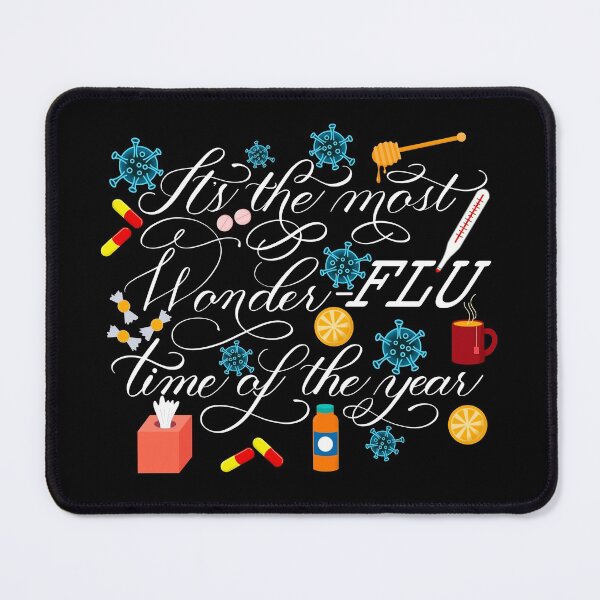 Item preview, Flu Influenza “It’s the Most Wonder-FLU Time of the Year” Design 1 designed and sold by Gsallicat.