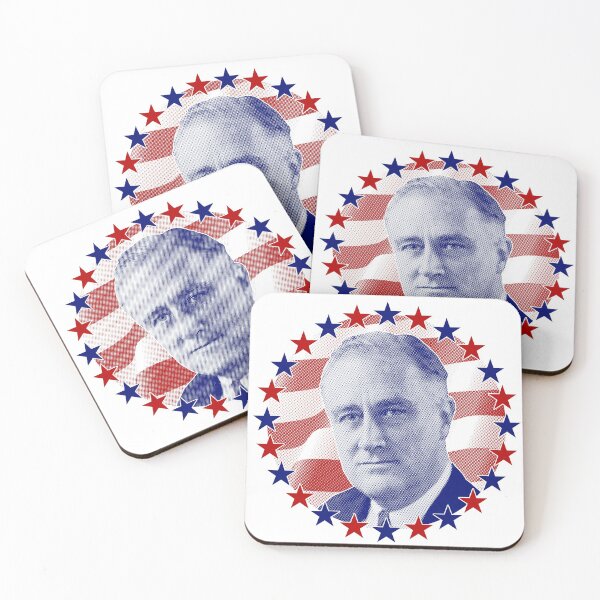 Item preview, President Franklin Delano Roosevelt Stars and Stripes designed and sold by ElectricPopSpot.