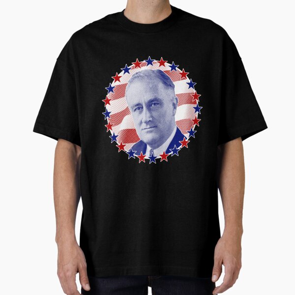 Vista previa del artículo con la obra «El presidente Franklin Delano Roosevelt Barras y Estrellas», diseñado y vendido por ElectricPopSpot.