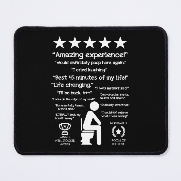 Item preview, Funny Bathroom Unforgettable Experience Would Poop Here Again CHALK designed and sold by kwiebe34.