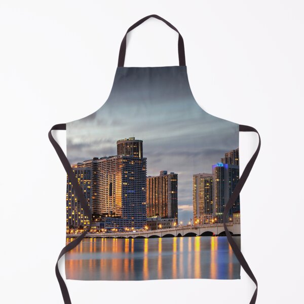 Item preview, Miami Beach Florida Sunset FL Skyline Grey designed and sold by Piper-Deals.