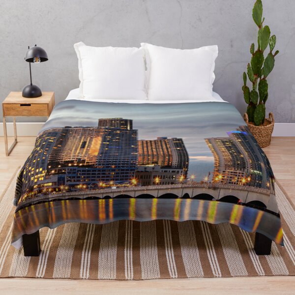 Item preview, Miami Beach Florida Sunset FL Skyline Grey designed and sold by Piper-Deals.