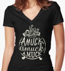 HOCUS POCUS Women's Fitted V-Neck T-Shirt