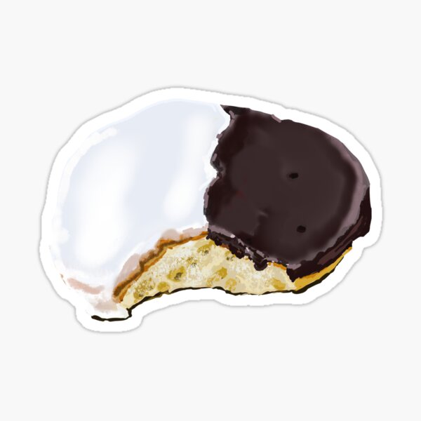 Black and White Cookie Sticker