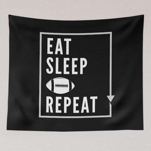 Item preview, Eat Sleep American Football Repeat designed and sold by soudaniet.
