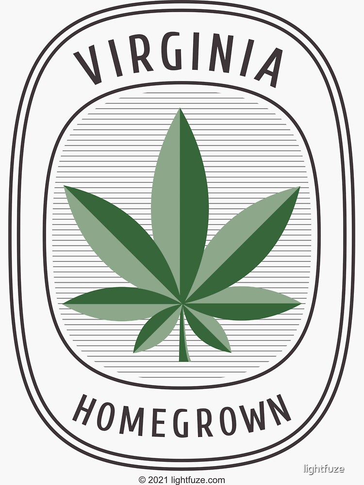 Virginia Homegrown Retro Label by lightfuze