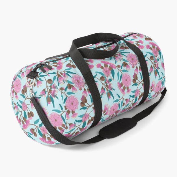 Australian Gum Flowers Pink pattern Duffle Bag