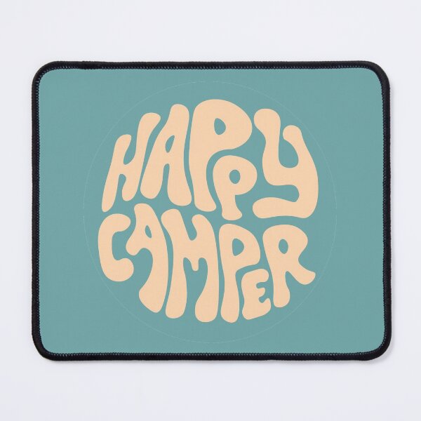 Item preview, Happy Camper Retro Design | Blue and Tan designed and sold by llevine2934.
