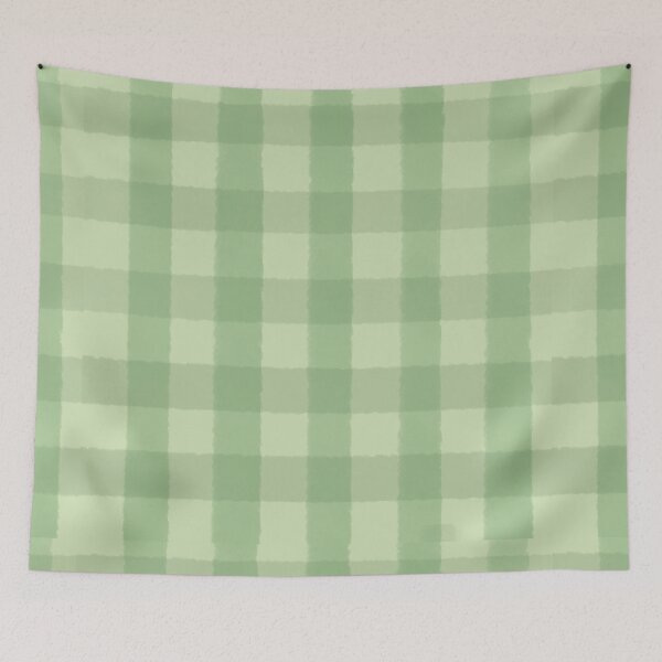 Item preview, Greentea Pastel Colour Gingham Pattern designed and sold by nurabear.
