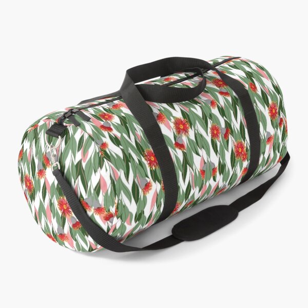Eucalyptus cascading flowering gum blossom pattern Duffle Bag