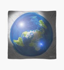 Flat Earth with Sun, Moon & Polaris Scarf