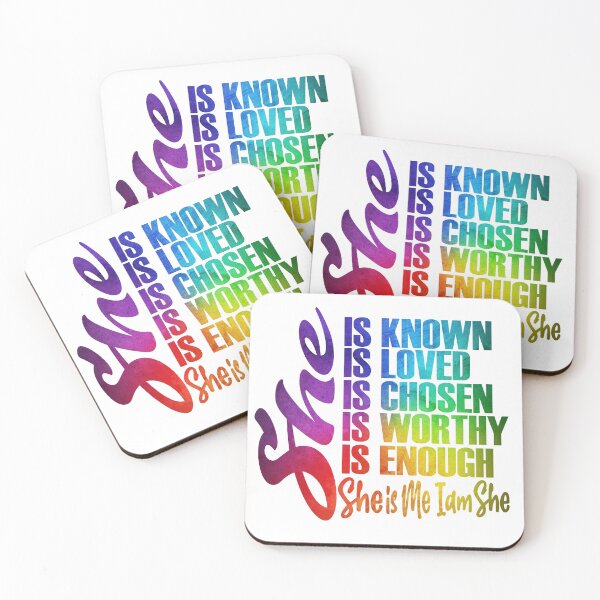 Item preview, She is Known Loved, Chosen, Worthy, Enough, She is me and I and I am She designed and sold by boopsblunt.