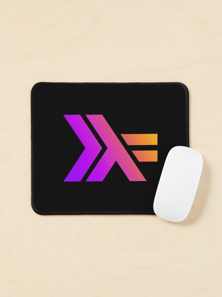 Thumbnail 1 of 5, Mouse Pad, Haskell Neon Gradient designed and sold by arctide.