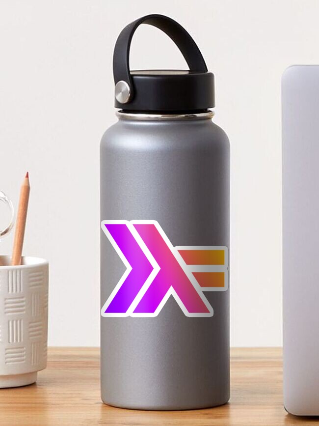 Thumbnail 1 of 3, Sticker, Haskell Neon Gradient designed and sold by arctide.