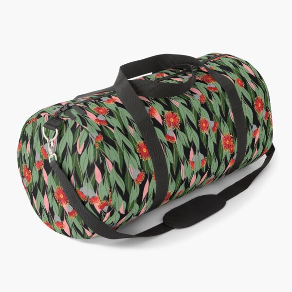 Cascading eucalyptus flowering gum blossom pattern Duffle Bag