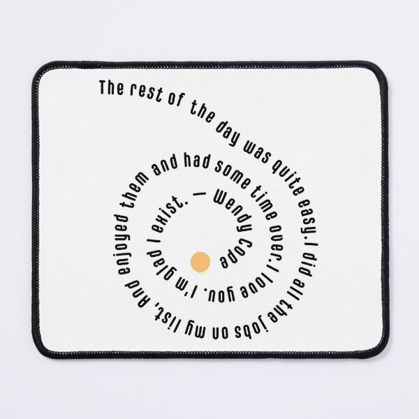 Item preview, The Orange Wendy Cope | Spiral Quote designed and sold by llevine2934.