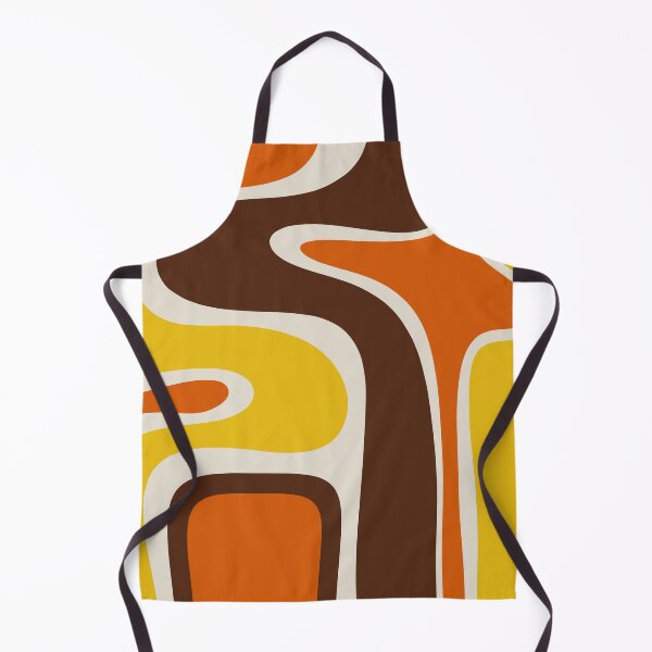 Item preview, Copacetic 70s Retro Abstract Pattern Mustard Yellow Orange Brown Beige designed and sold by kierkegaard.