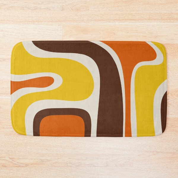 Item preview, Copacetic 70s Retro Abstract Pattern Mustard Yellow Orange Brown Beige designed and sold by kierkegaard.