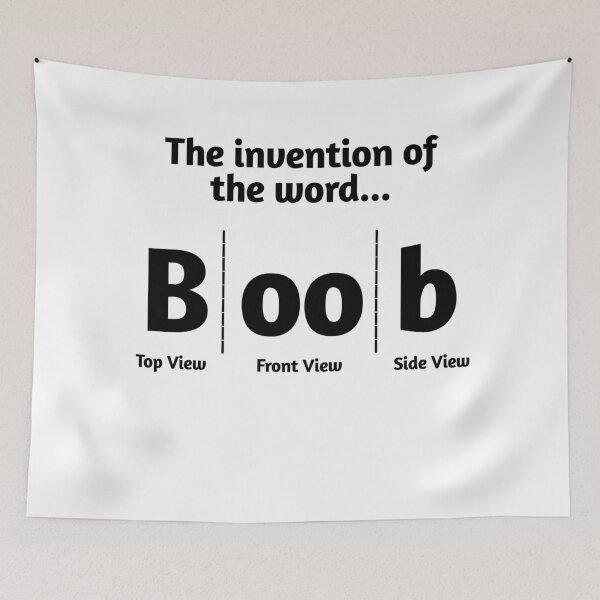 Item preview, The Invention of the Word Boobs designed and sold by WanderingTrader.