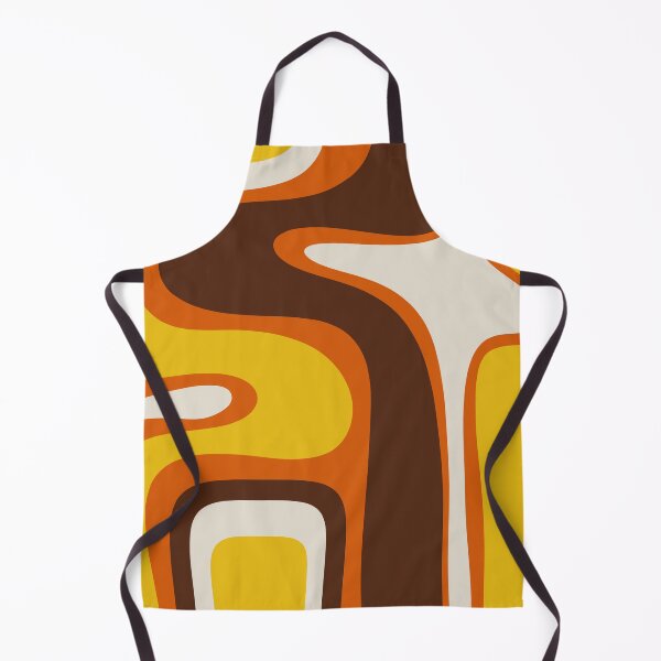 Item preview, Copacetic 70s Retro Modern Abstract Pattern Orange Mustard Yellow Brown Beige designed and sold by kierkegaard.