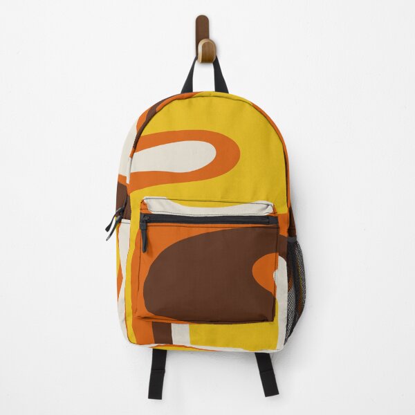 Item preview, Copacetic 70s Retro Modern Abstract Pattern Orange Mustard Yellow Brown Beige designed and sold by kierkegaard.