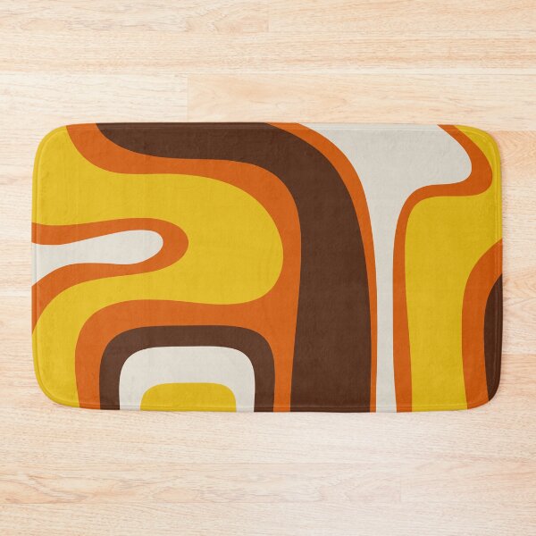 Item preview, Copacetic 70s Retro Modern Abstract Pattern Orange Mustard Yellow Brown Beige designed and sold by kierkegaard.
