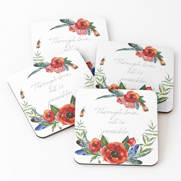 Item preview, Through Love floral designed and sold by tatteredpages.