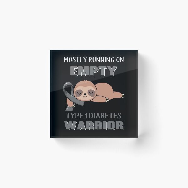 Item preview, Mostly Running On Empty Type 1 Diabetes Warrior designed and sold by Brad-FI.