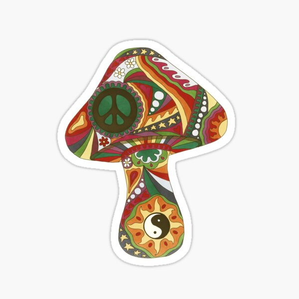Item preview, Vintage Psychedelic Mushroom designed and sold by Kellie Espie Art.