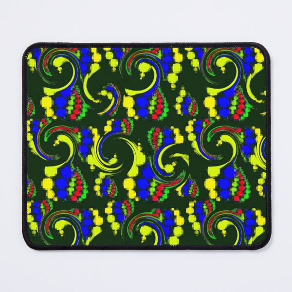 Item preview, Colorabstract - colorful fantasy pattern - blue green red yellow designed and sold by kikidu21.